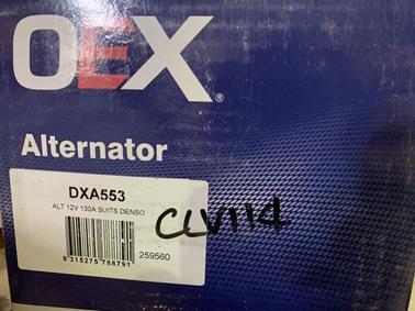 OEX DXA553 Alternator image 3