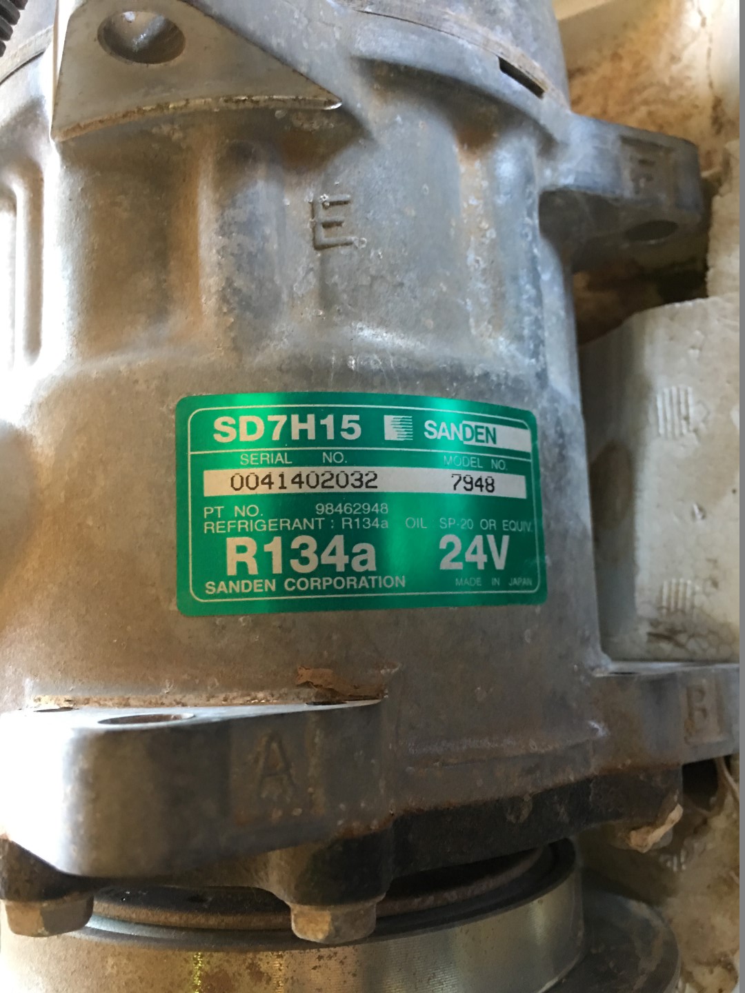 SANDEN COMPRESSOR 98462948 - Sanden - Allused Equipment Perth