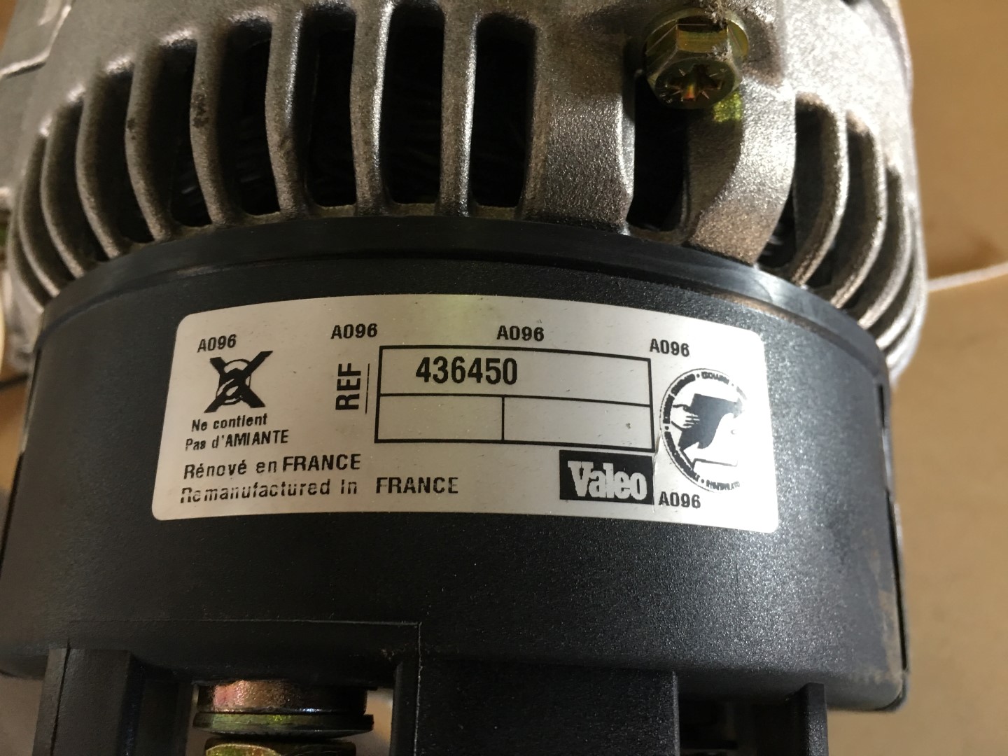 VALEO ALTERNATOR 436450 valeo Allused Equipment Perth